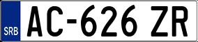 Trailer License Plate